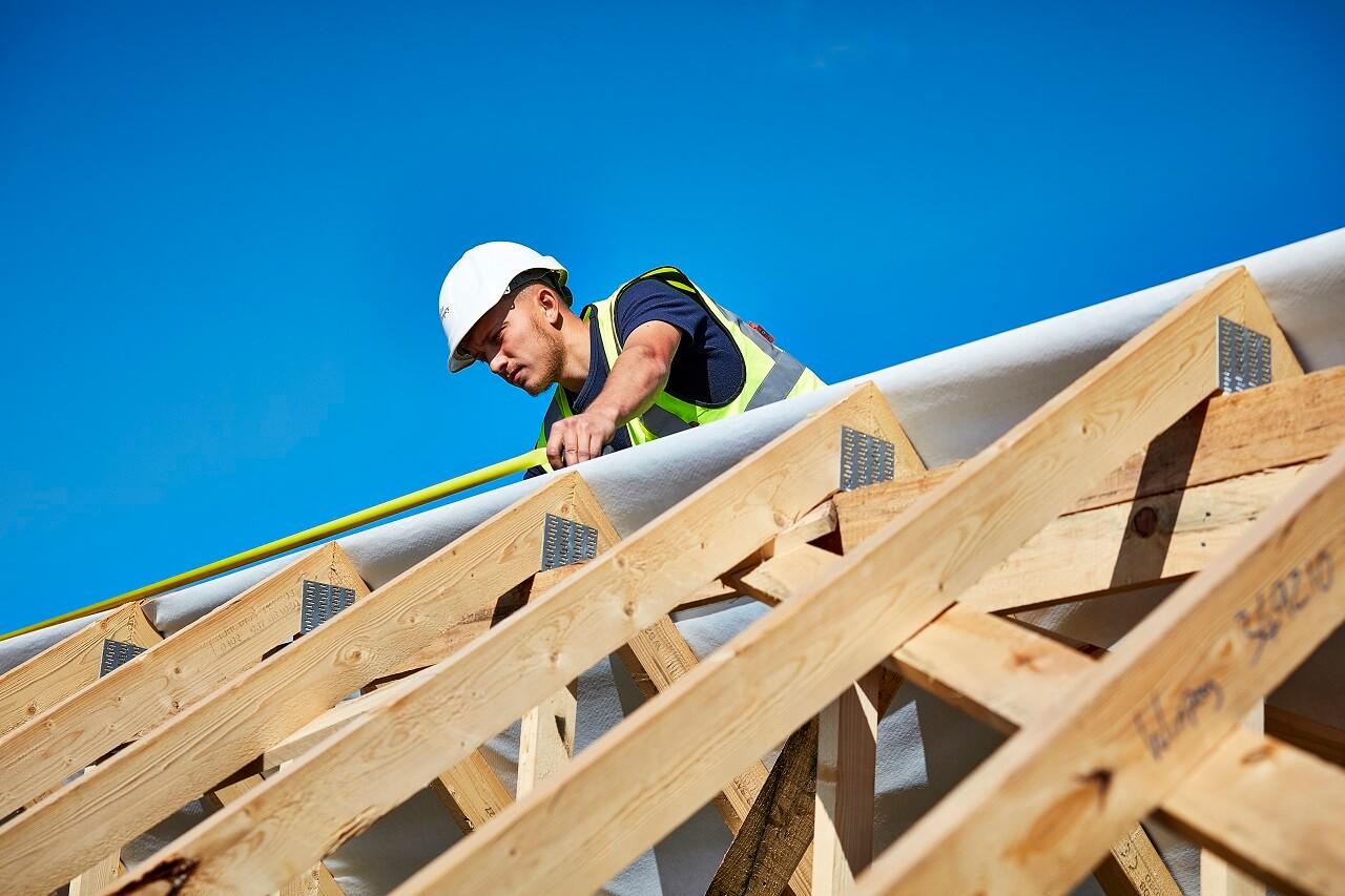 timber framework used in construction projects